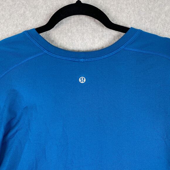 Lululemon Shirt Mens XXL Blue Metal Vent Tech Short Sleeve 2XL - Picture 6 of 8